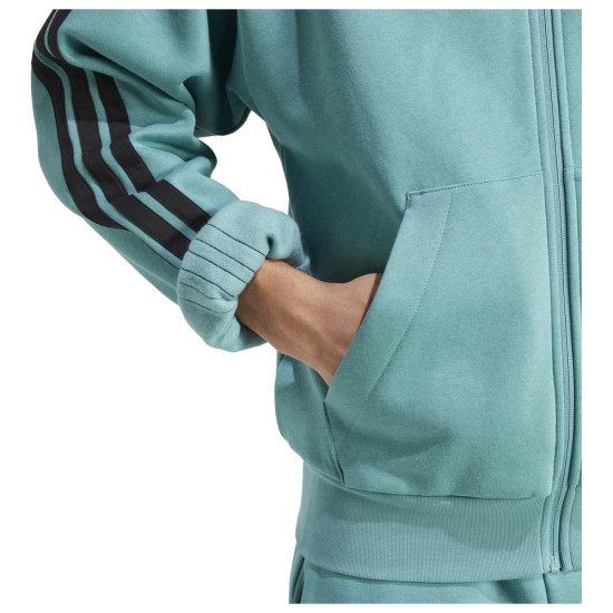 Adidas Ανδρική ζακέτα Essentials 3-Stripes Fleece Full-Zip Hoodie Adidas Ανδρική ζακέτα Essentials 3-Stripes Fleece Full-Zip Hoodie